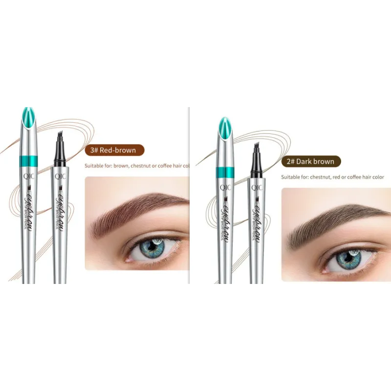 Four Prong Liquid Eyebrow Pencil Waterproof And Sweat Proof Makeup And Color Display