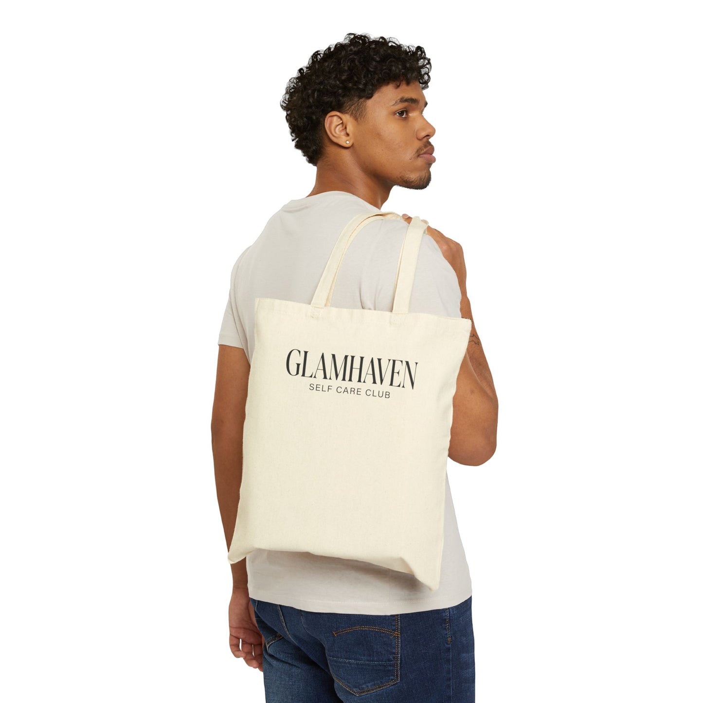 PERSONALIZED Self Care Club Personalized Tote Bag | Custom Name Canvas Grocery Bag